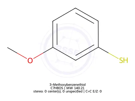 Chemical structure of 3-Methoxybenzenethiol