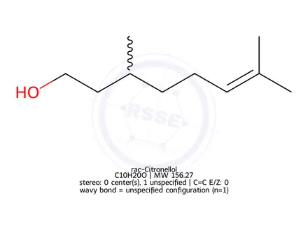Chemical structure of rac-Citronellol