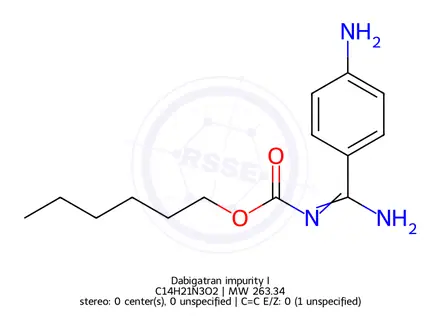 Chemical structure of Dabigatran impurity I