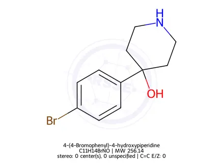 Chemical structure of 4-(4-Bromophenyl)-4-hydroxypiperidine