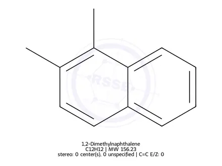Chemical structure of 1,2-Dimethylnaphthalene