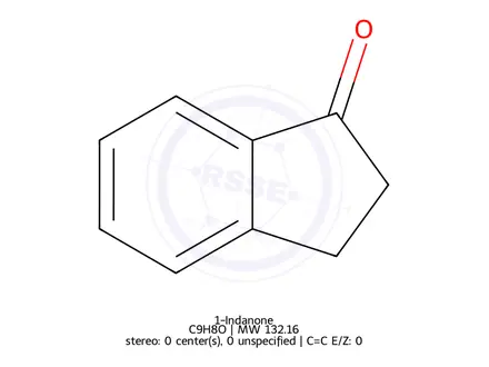 Chemical structure of 1-Indanone