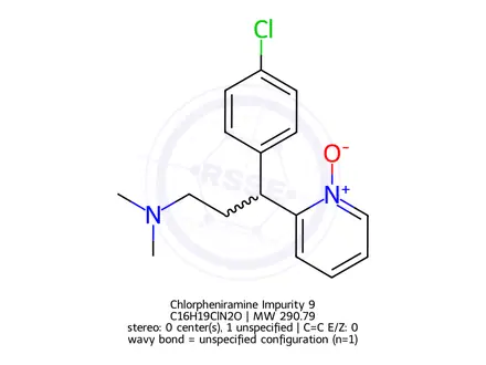 Chemical structure of Chlorpheniramine Impurity 9