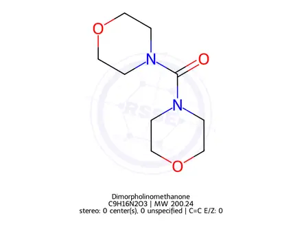 Chemical structure of Dimorpholinomethanone