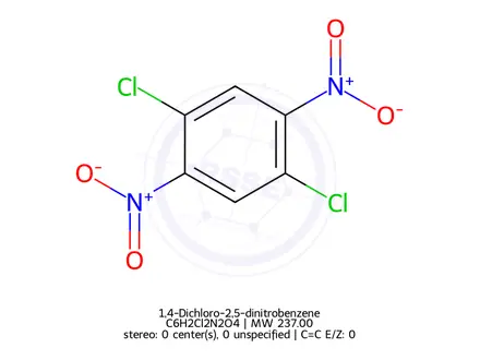 Chemical structure of 1,4-Dichloro-2,5-dinitrobenzene