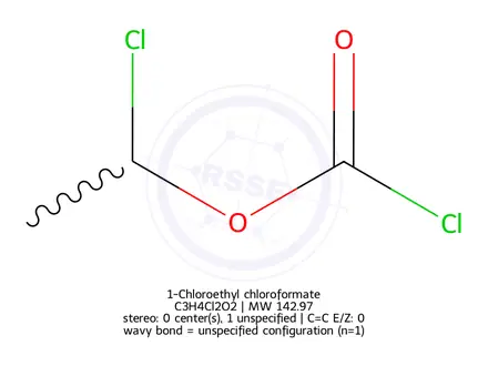 Chemical structure of 1-Chloroethyl chloroformate
