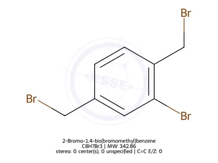 Chemical structure of 2-Bromo-1,4-bis(bromomethyl)benzene