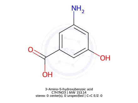 Chemical structure of 3-Amino-5-hydroxybenzoic acid