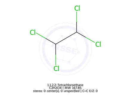 Chemical structure of 1,1,2,2-Tetrachloroethane