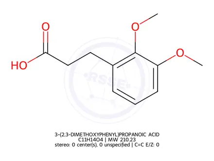 Chemical structure of 3-(2,3-DIMETHOXYPHENYL)PROPANOIC ACID