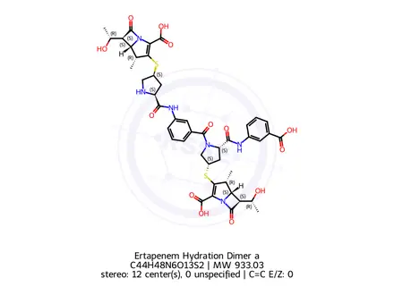 Chemical structure of Ertapenem Hydration Dimer a