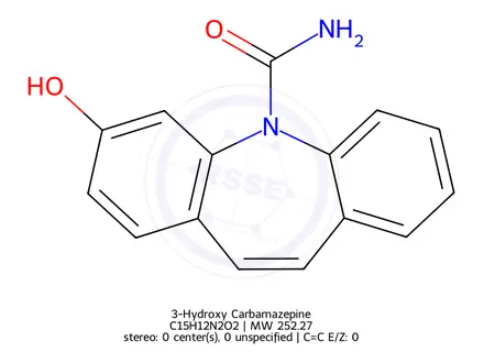 Chemical structure of 3-Hydroxy Carbamazepine