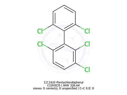 Chemical structure of 2,2',3,6,6'-Pentachlorobiphenyl