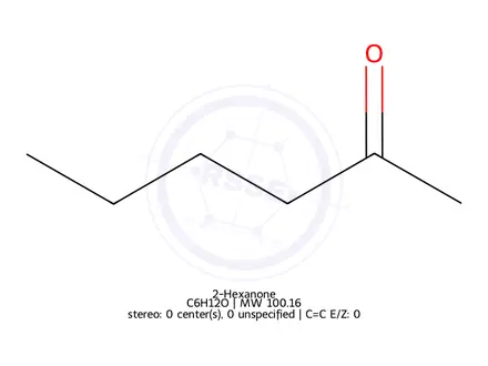 Chemical structure of 2-Hexanone