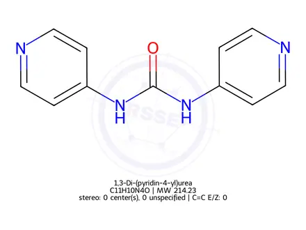 Chemical structure of 1,3-Di-(pyridin-4-yl)urea