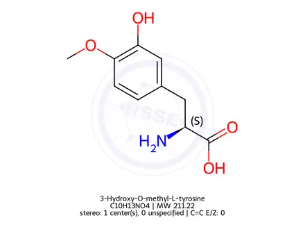 Chemical structure of 3-Hydroxy-O-methyl-L-tyrosine