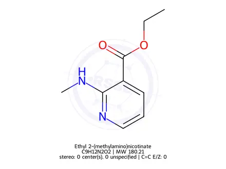 Chemical structure of Ethyl 2-(methylamino)nicotinate
