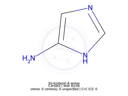 Chemical structure of 1H-Imidazol-5-amine Hydrochloride