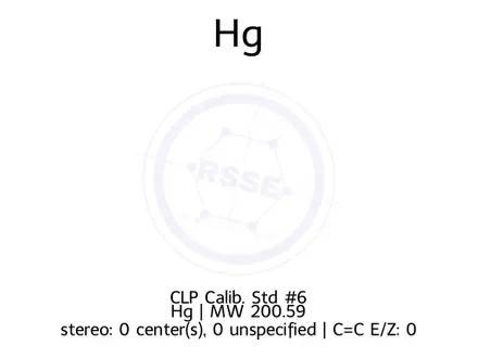 Chemical structure of Mercury ICP Standard