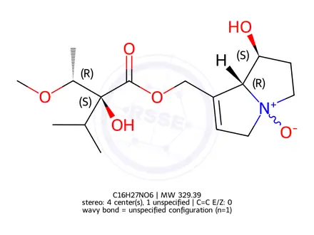 Chemical structure of Heliotrine N-oxide