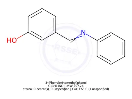 Chemical structure of 3-(Phenyliminomethyl)phenol