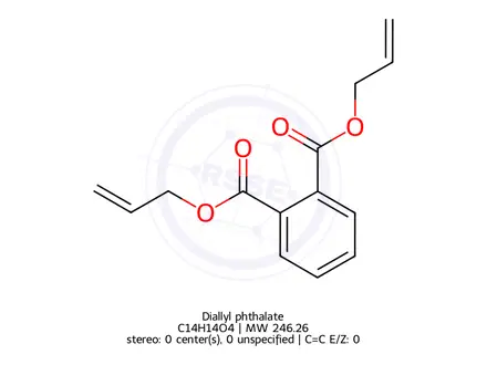 Chemical structure of Diallyl phthalate