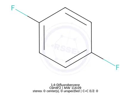Chemical structure of 1,4-Difluorobenzene