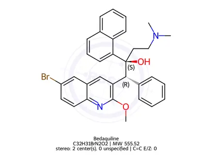 Chemical structure of Bedaquiline