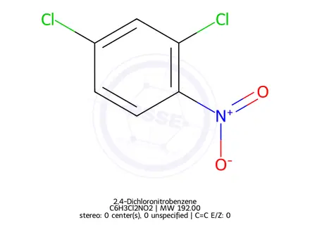 Chemical structure of 2,4-Dichloronitrobenzene
