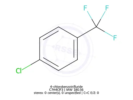 Chemical structure of 4-chlorobenzotrifluride