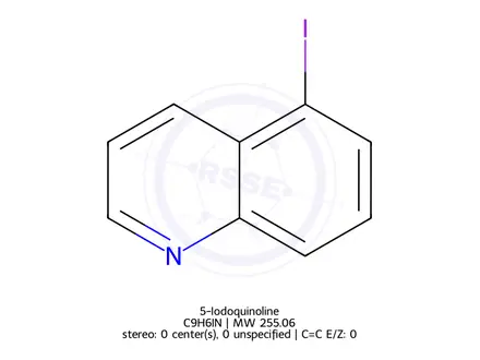 Chemical structure of 5-Iodoquinoline