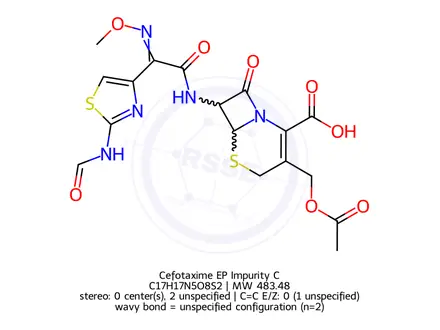Chemical structure of Cefotaxime EP Impurity C