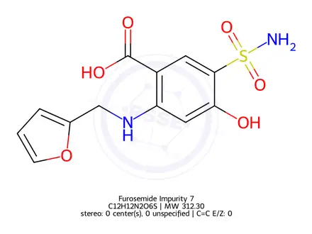 Chemical structure of Furosemide Impurity 7