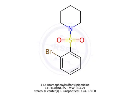 Chemical structure of 1-(2-Bromophenylsulfonyl)piperidine