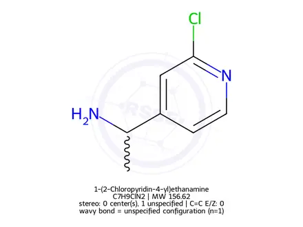 Chemical structure of 1-(2-Chloropyridin-4-yl)ethanamine