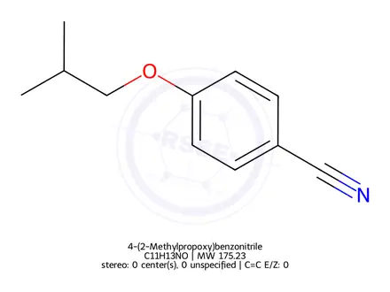 Chemical structure of 4-(2-Methylpropoxy)benzonitrile