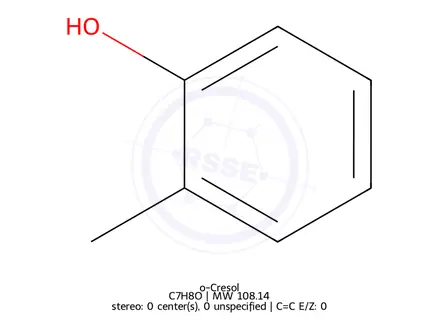 Chemical structure of o-Cresol