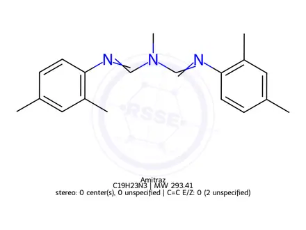 Chemical structure of Amitraz