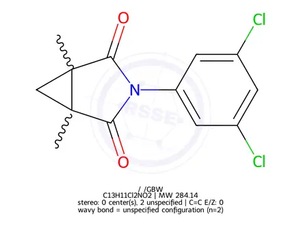 Chemical structure of Procymidone