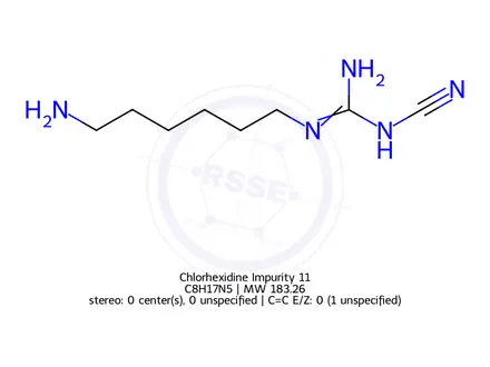 Chemical structure of Chlorhexidine Impurity 11