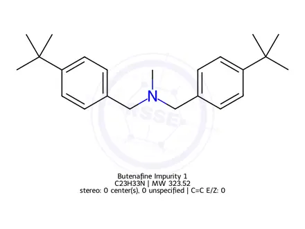 Chemical structure of Butenafine Impurity 1