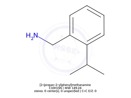 Chemical structure of [2-(propan-2-yl)phenyl]methanamine