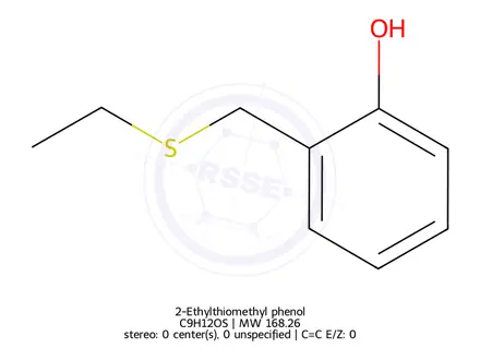 Chemical structure of 2-Ethylthiomethyl phenol