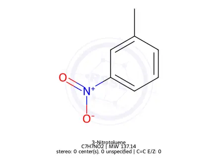 Chemical structure of 3-Nitrotoluene