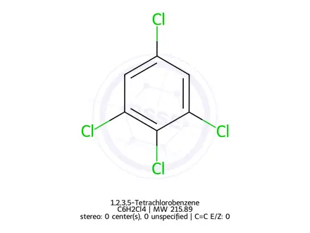 Chemical structure of 1,2,3,5-Tetrachlorobenzene