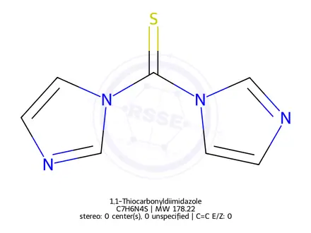 Chemical structure of 1,1-Thiocarbonyldiimidazole