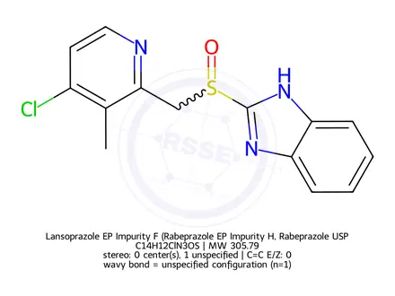 Chemical structure of lansoprazole EP Impurity F
