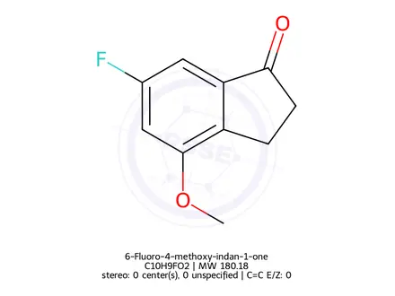 Chemical structure of 6-Fluoro-4-methoxy-indan-1-one