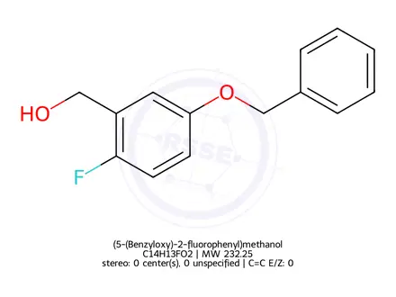 Chemical structure of (5-(Benzyloxy)-2-fluorophenyl)methanol