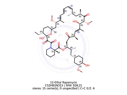Chemical structure of 12-Ethyl Rapamycin